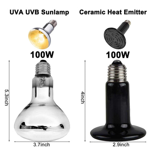 15inch Dual Reptile Light Fixture Max 150W A681