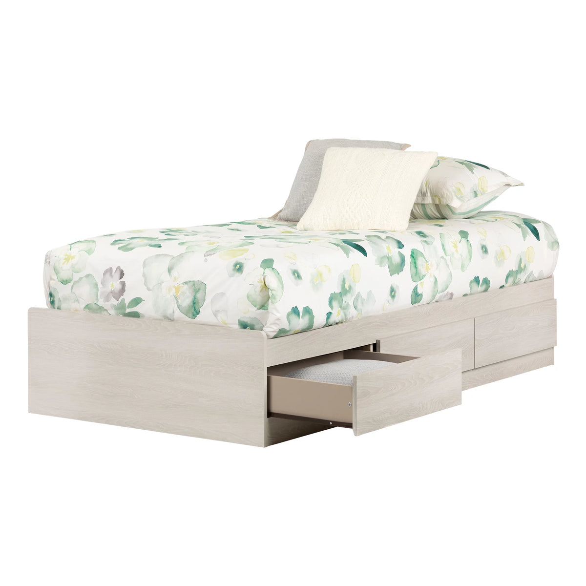 Twin Bed with Storage Drawers C145