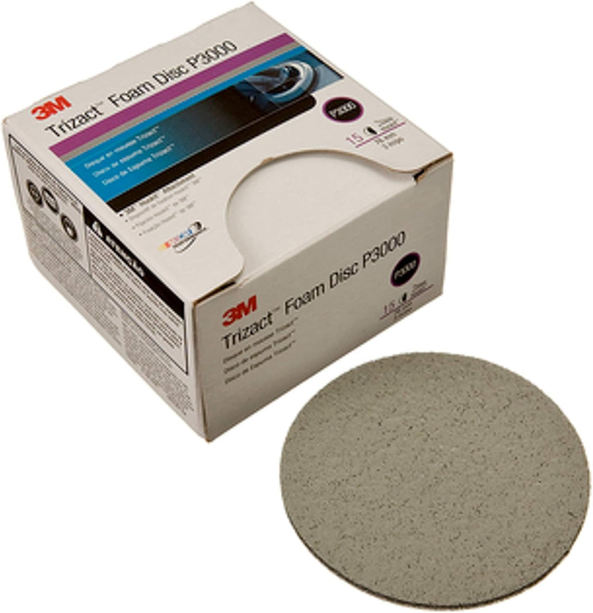 5 in 3000 Foam Disc, 15 discs per carton, Pack of 2 J917069
