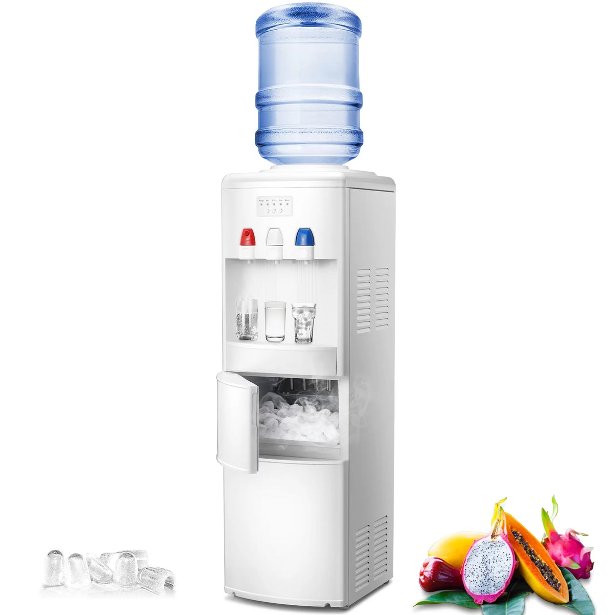3 in 1 Water Dispenser with Ice Maker, White G679