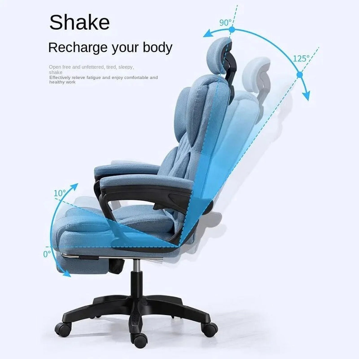 Liftable Reclining Computer Chair U147179