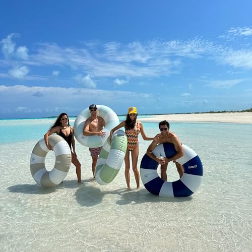 Inflatable Tube Pool Float with Cup Holder 48" P920406