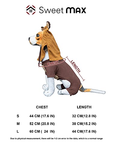 Pet Costume Ears Hat Sweater Furry Clothes for Dogs Cats Q326927