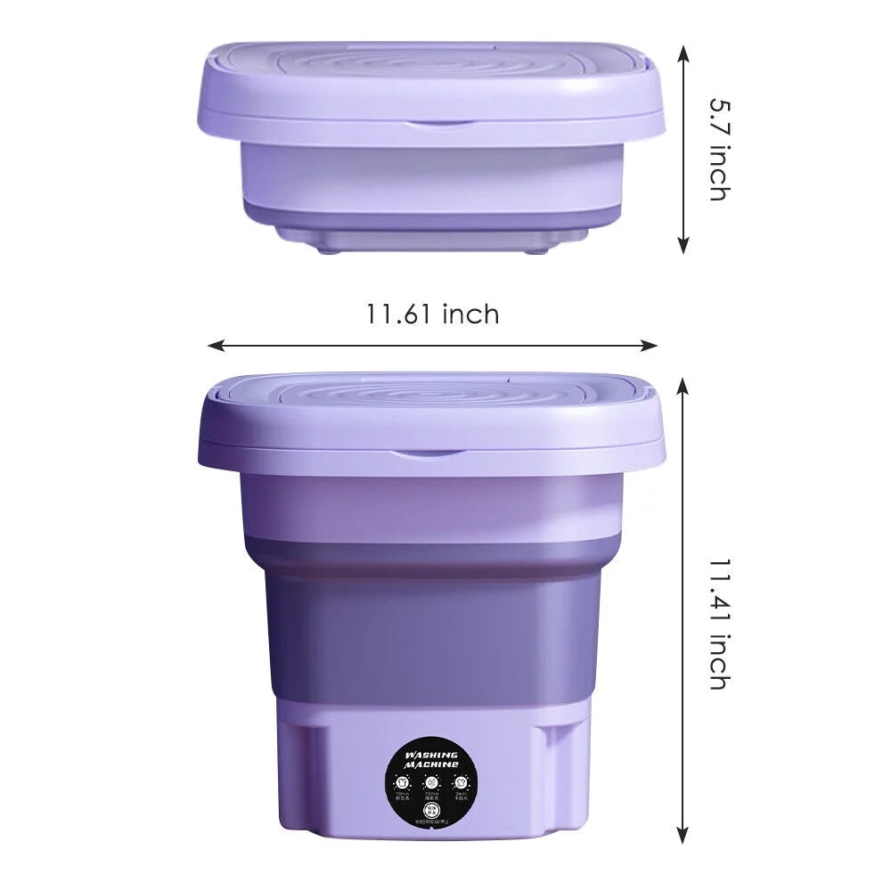 8L Portable Folding Mini Washing Machine Y493