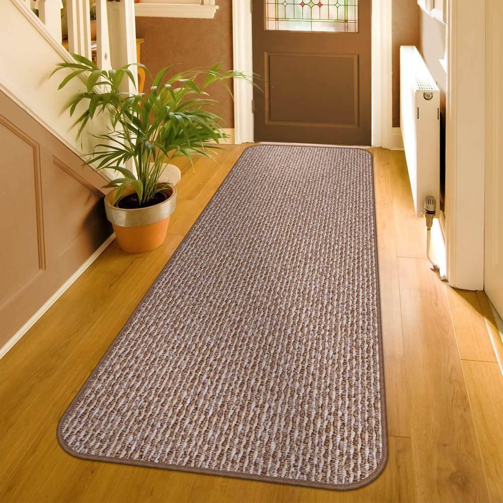 Praline Brown Skid-Resistant Carpet Runner L7987
