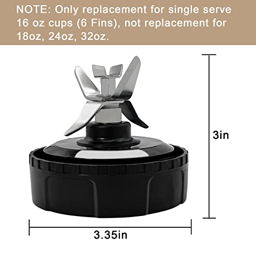 6 Fins Blender Blade Replacement for 16 oz Cup Z9276