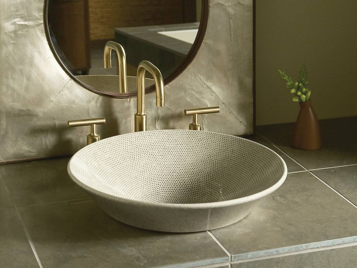 Boucle Tweed Conical Bell Vessel Sink G496