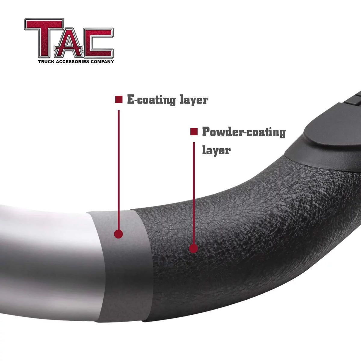 Texture Black Side Steps Nerf Bars Running Boards T6524