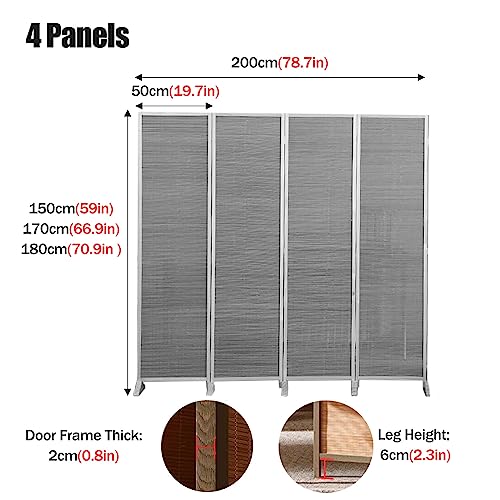 4 Panel Folding Room Divider Screen Y712