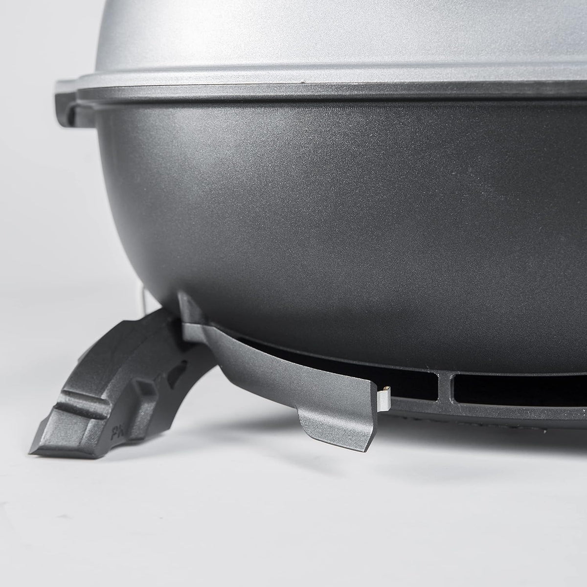 Portable Charcoal BBQ Grill and Smoker with Lid, Cast Iron Aluminum Outdoor Cooking Mini Barbecue Grills, Grey R7259