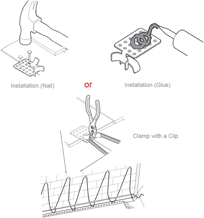 Roof De-Icing Cable Clips 50-Pack M5155