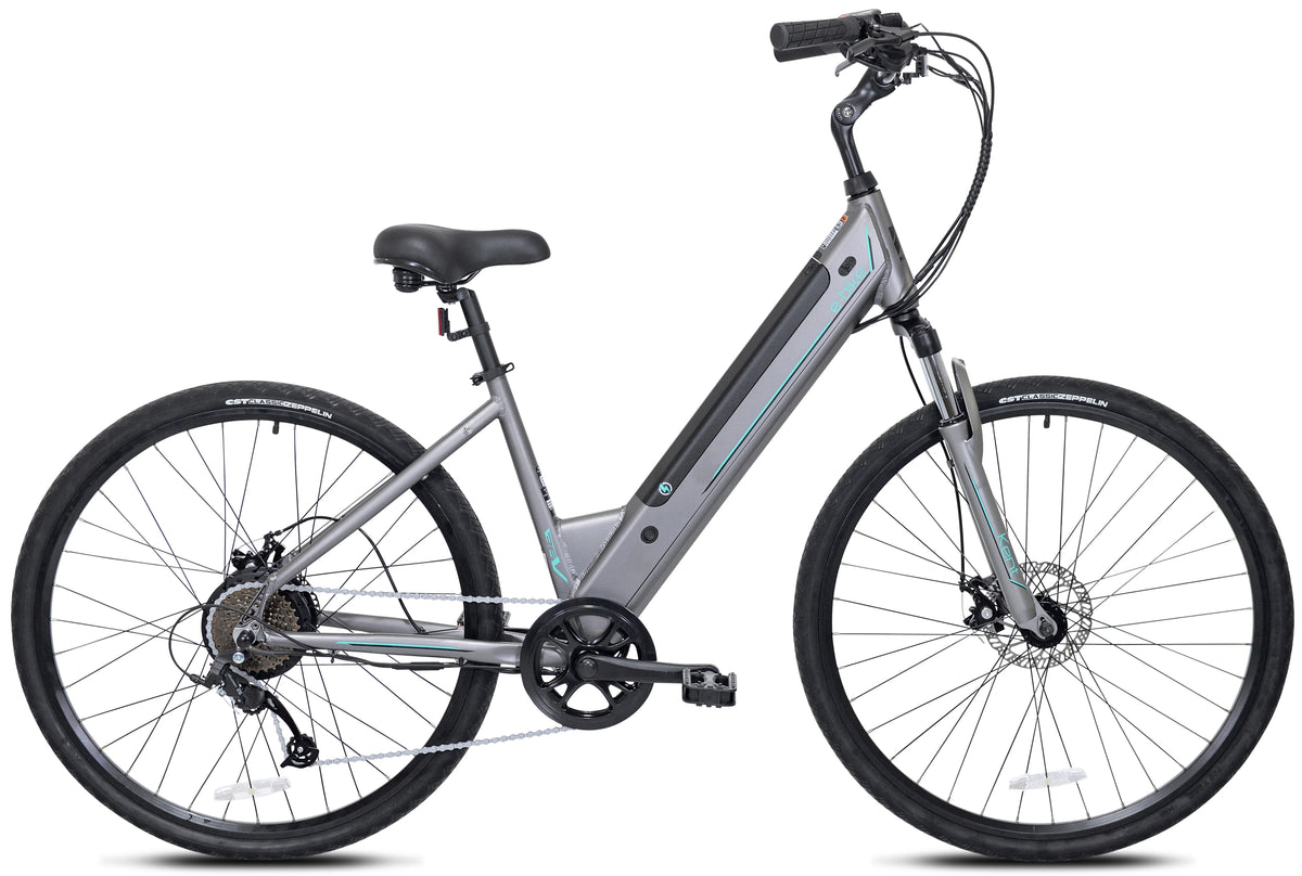 Gray 350W Step-Through Electric Bicycle K8348