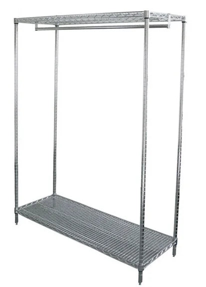 2 Tier Chrome Garment Rack U5968