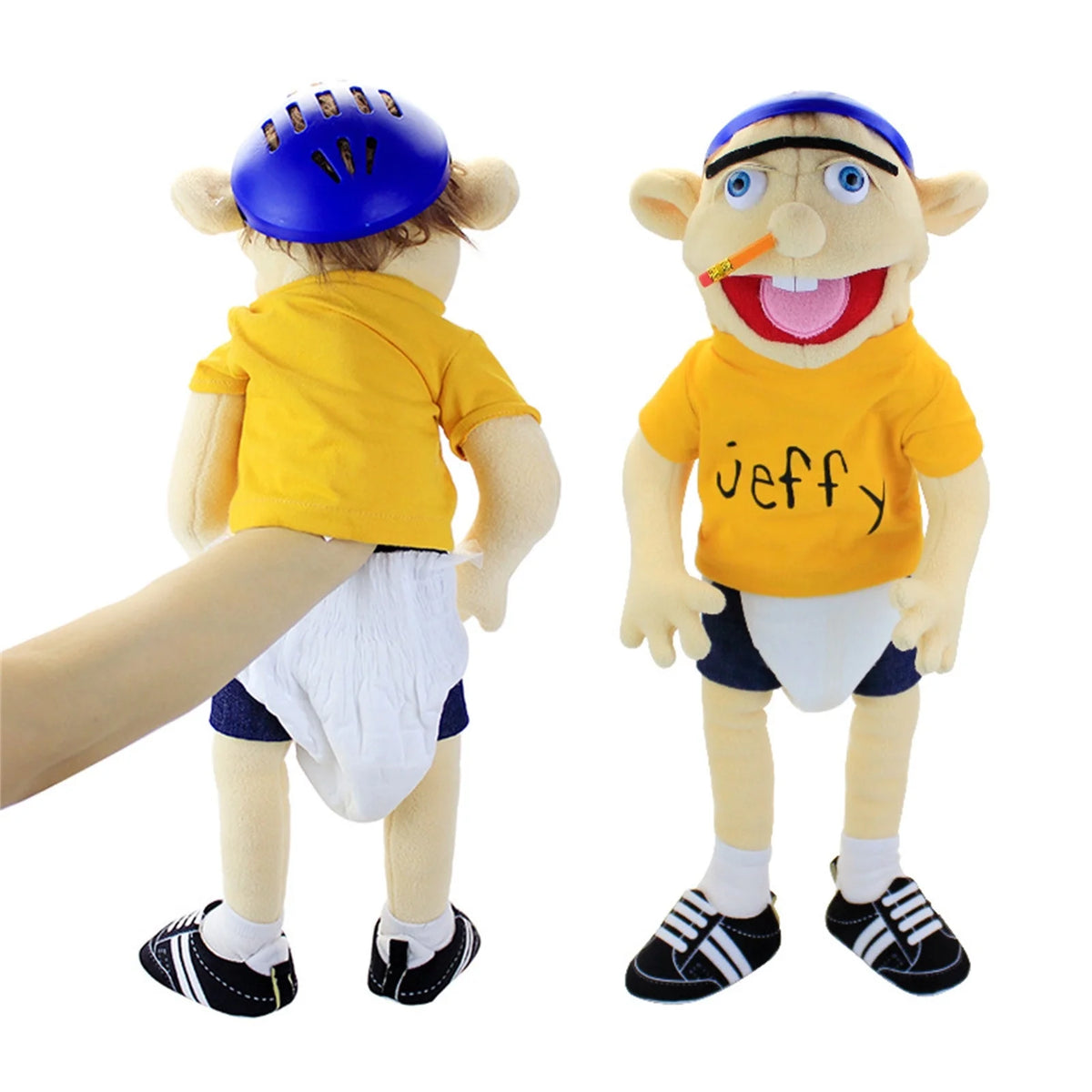Jeffy Puppet Plush Toy, 24 Inches Hand Puppet C35649