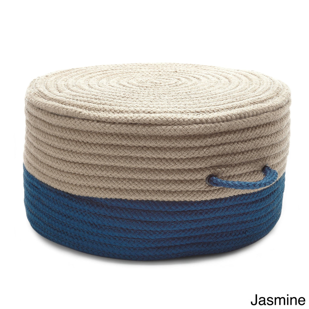 Green Two-Tone Pouf H842
