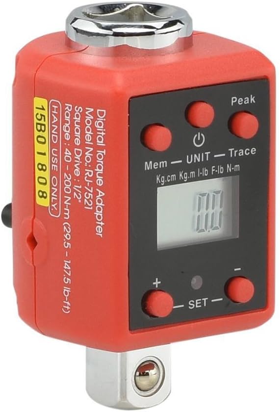 Digital Torque Adapter 3/8" Drive 14.7-99.6 Foot-Pound Pack of 2 T9851