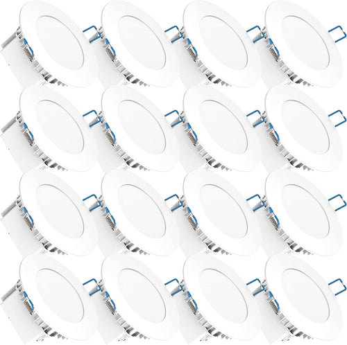 16 Pack 6 Inch Ultra Thin LED Recessed Ceiling Lights, 3000K Warm White, 14W, Dimmable Z5830