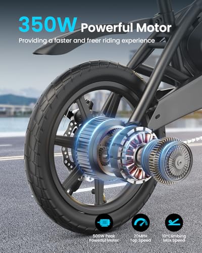 14” Folding Electric Bike with 350W Motor W2440