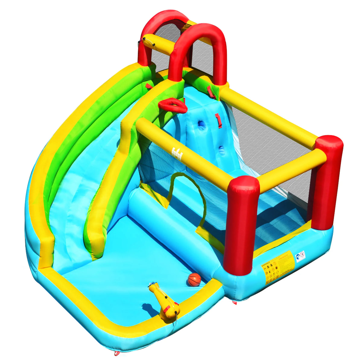 Inflatable Kids Water Slide Bounce House Splash Water Pool H90407