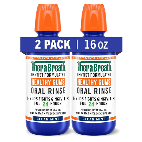 16 Fl Oz (2-Pack) Mouthwash & 100 Lozenges with Zinc, Tart Berry Flavor K39993