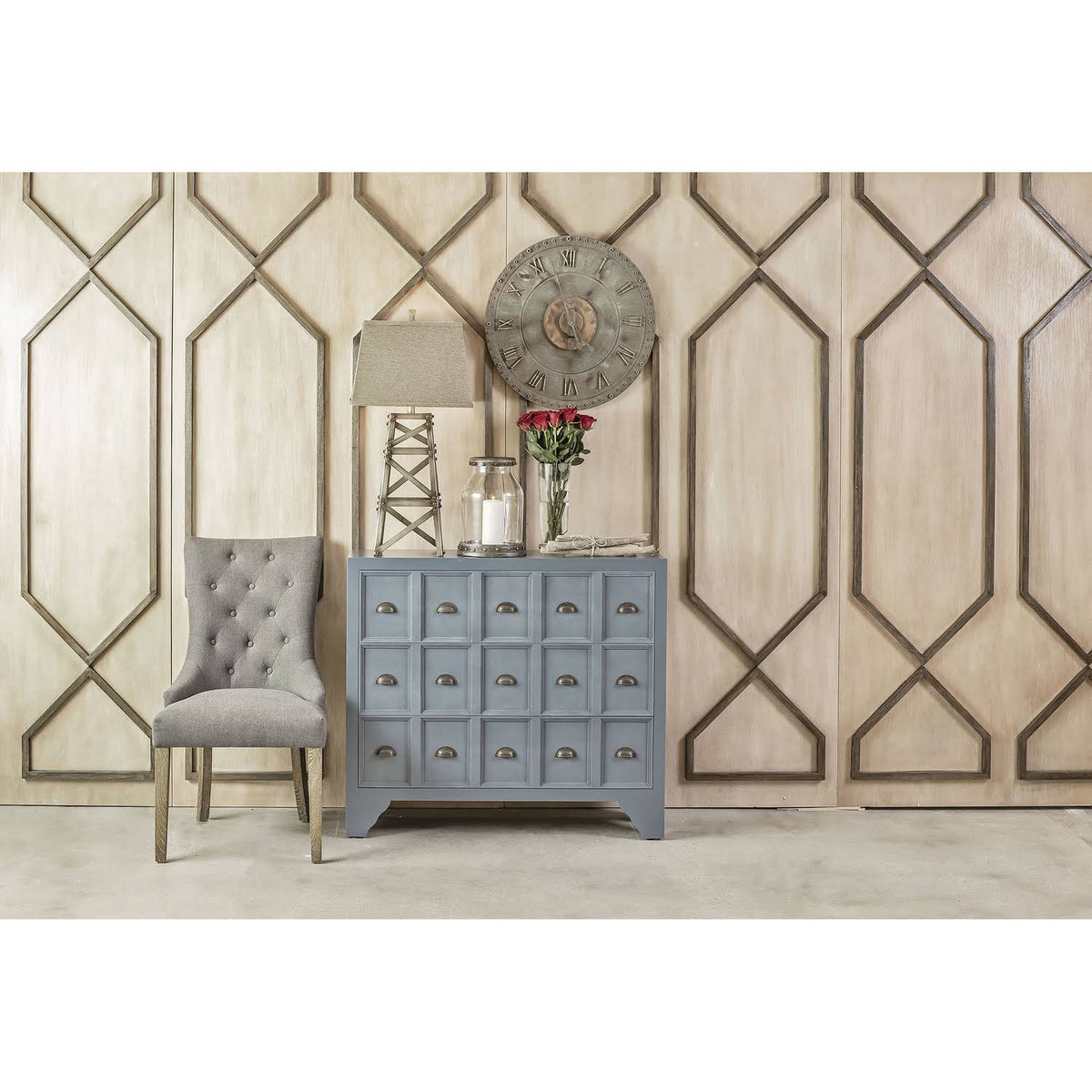 Archipelago Blue Apothecary-Style Chest D126853