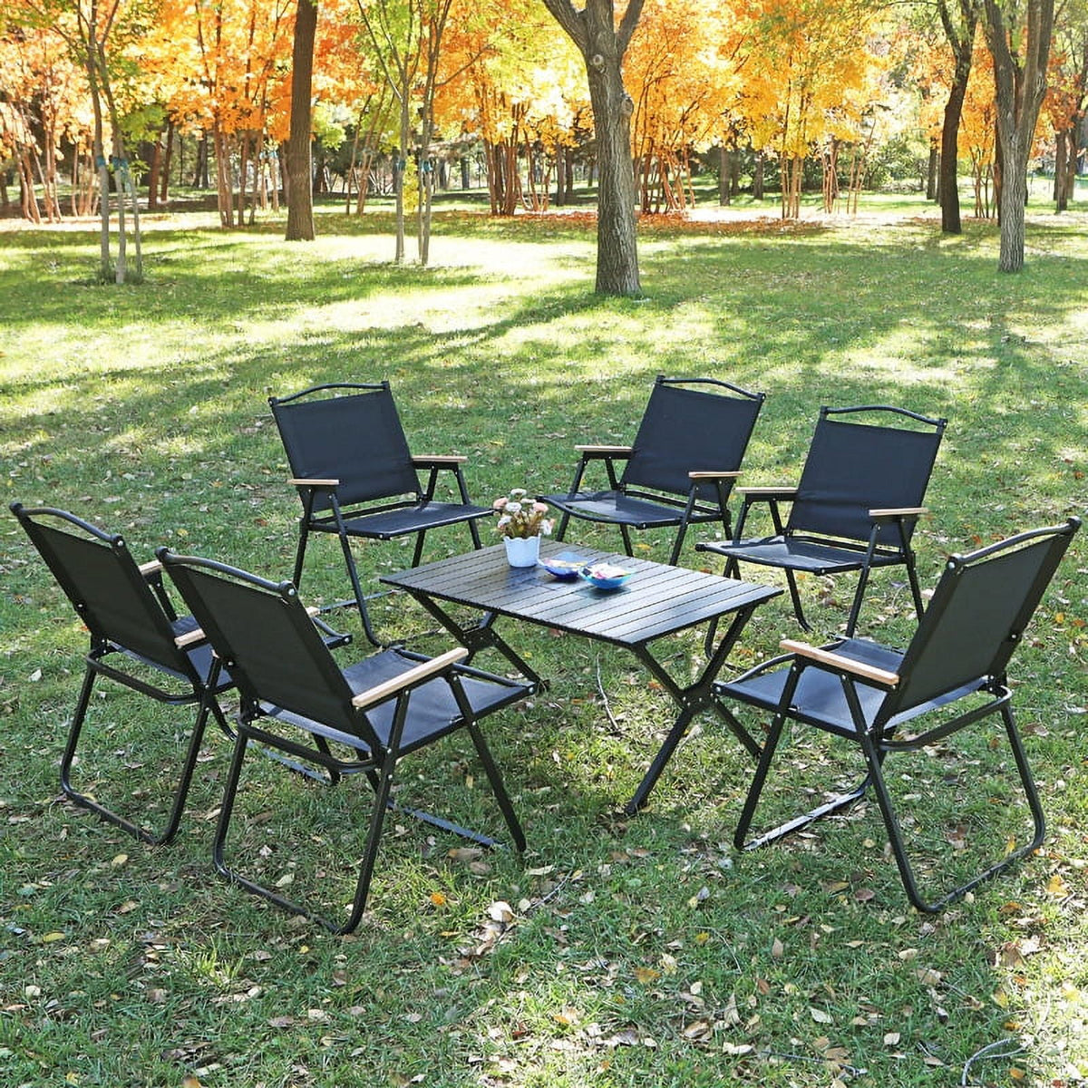 Heavy Duty Folding Chair Black N393