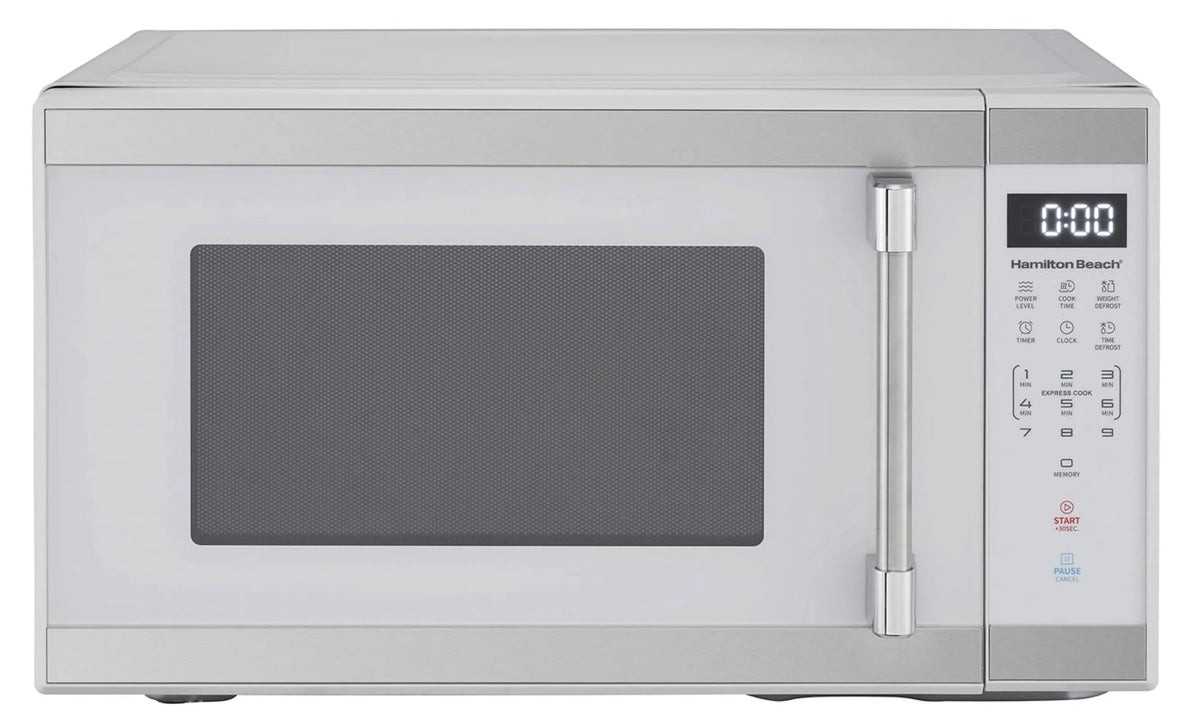 1.1 cu. ft. 1000 Watts White Stainless Steel Microwave Oven P817419