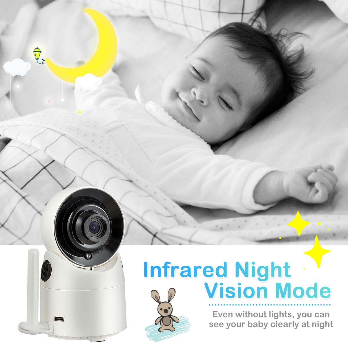 3.5'' LCD Video Baby Monitor with Night Vision S65338