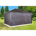 10 x 10 ft. Brown Polyester Curtains Z512317