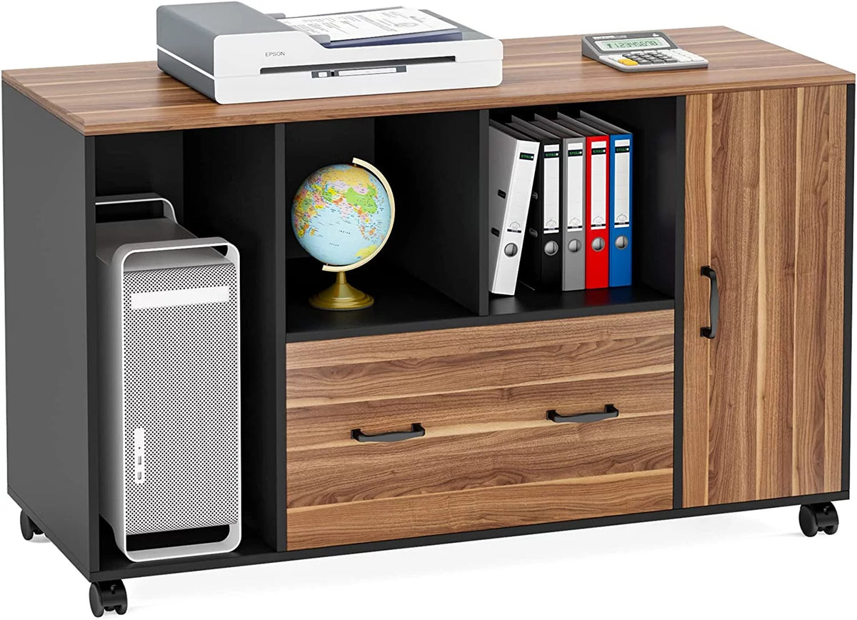 70 inch L Shaped Office Desk with Drawer File Cabinet Z86412