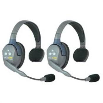 2 Person Intercom System with 2 Headsets Batteries Charger and Case Y720932