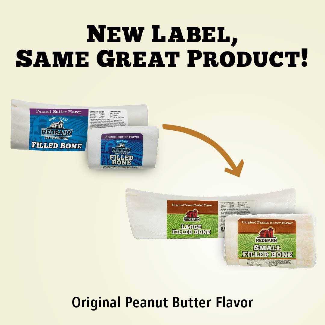 Peanut Butter Filled Bones Dog Treats U741