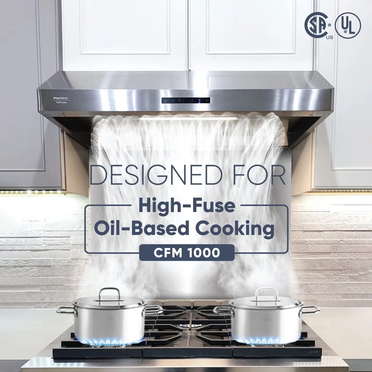 30 Under Cabinet Hood, 900+ CFM, Stainless Steel H7543