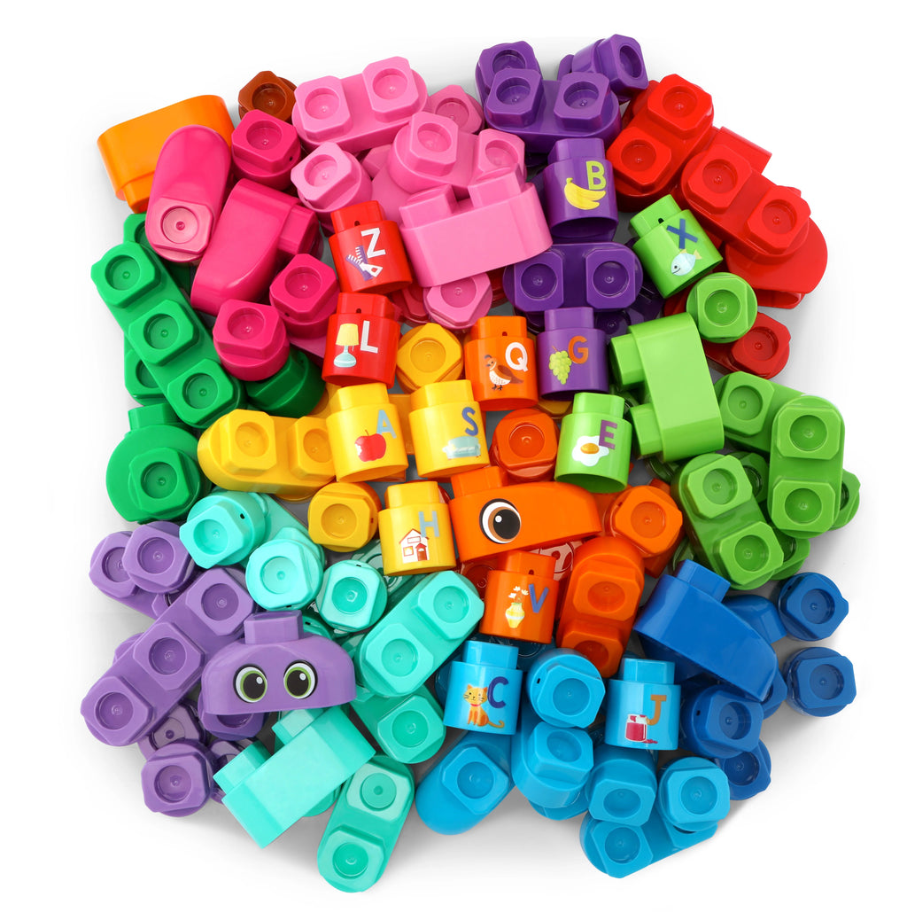 81-Piece Jumbo Blocks Box (Pink) H6435