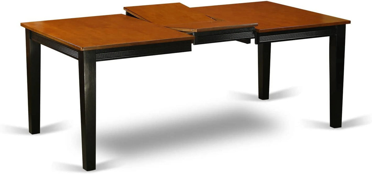 9 Piece Black & Cherry Wood Dining Table Set A153067