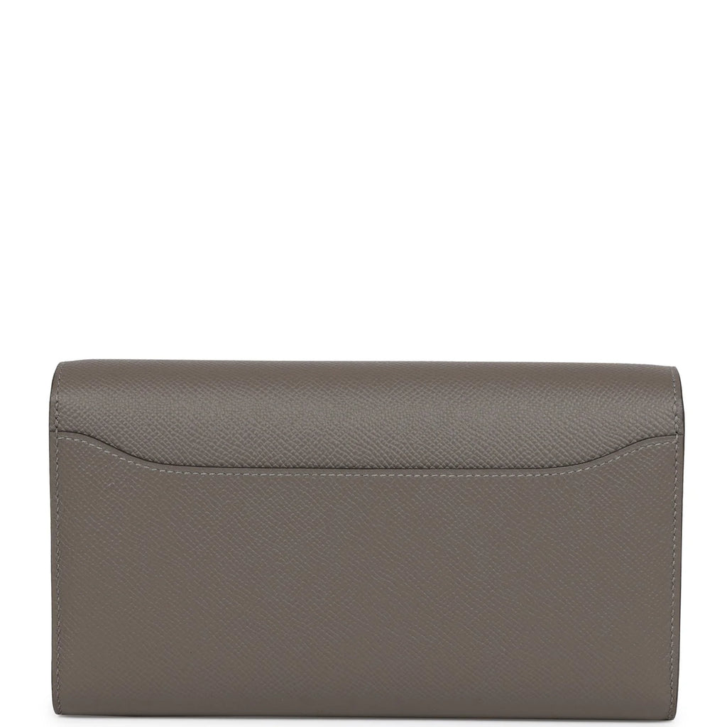 Wallet To Go Gris Meyer Epsom Gold Hardware I522289
