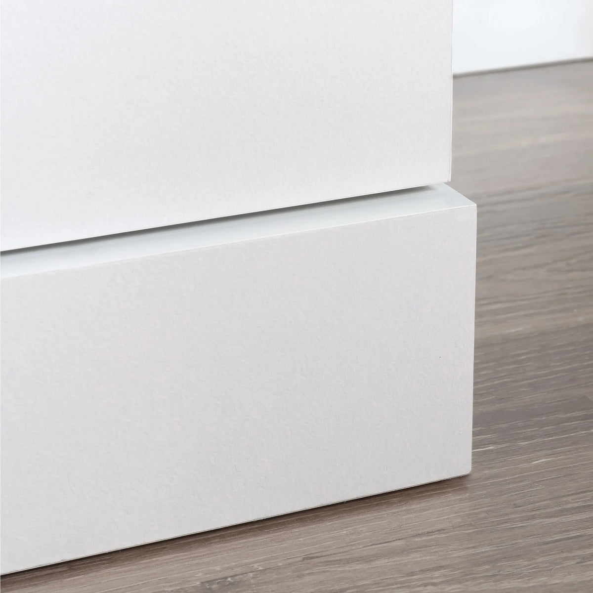 White Engineered Wood Storage Cabinet J734