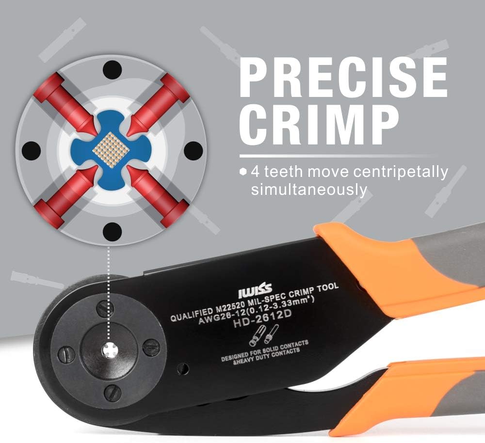 Solid Contacts Crimping Tool AWG 26-12 B992317