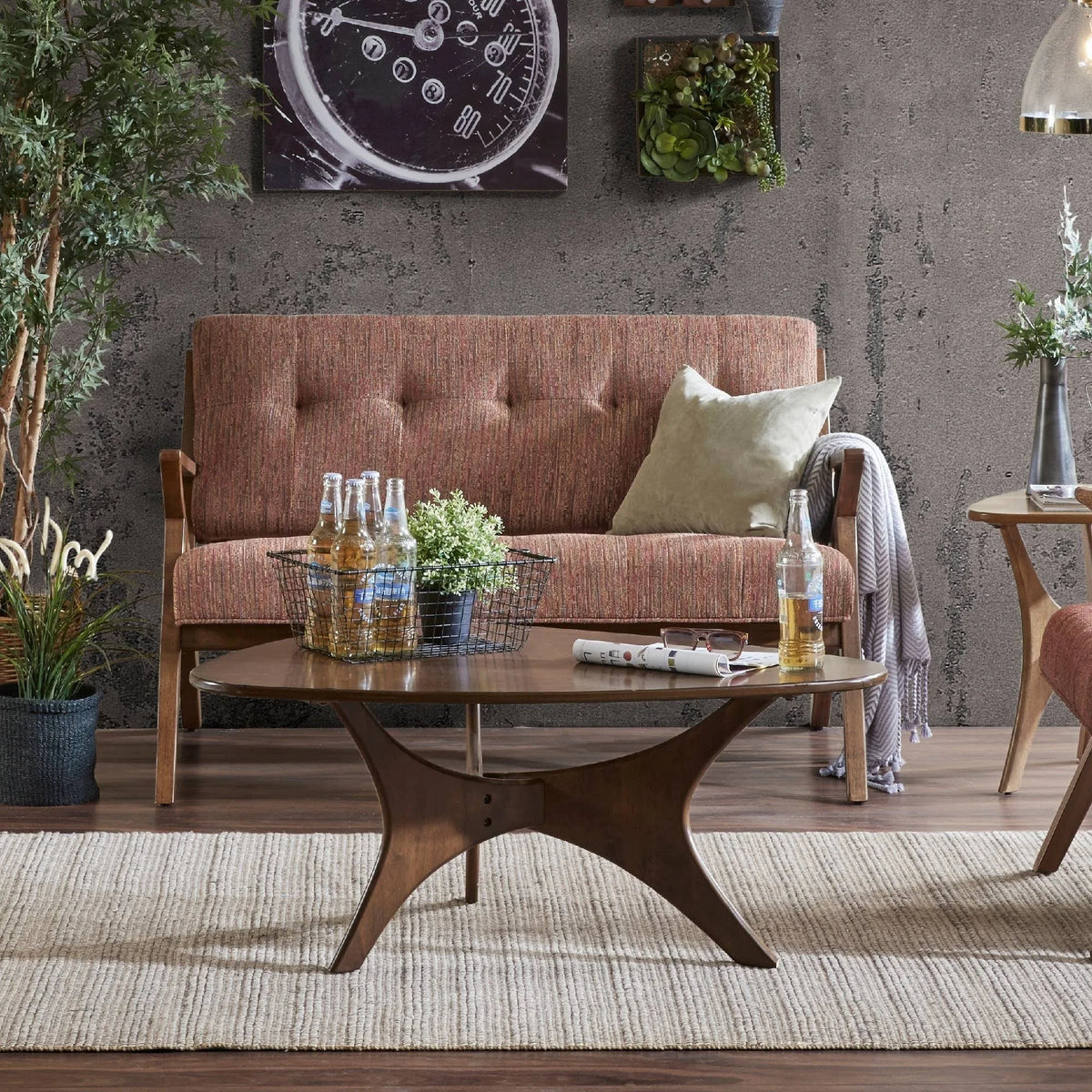 Orange Loveseat M2583