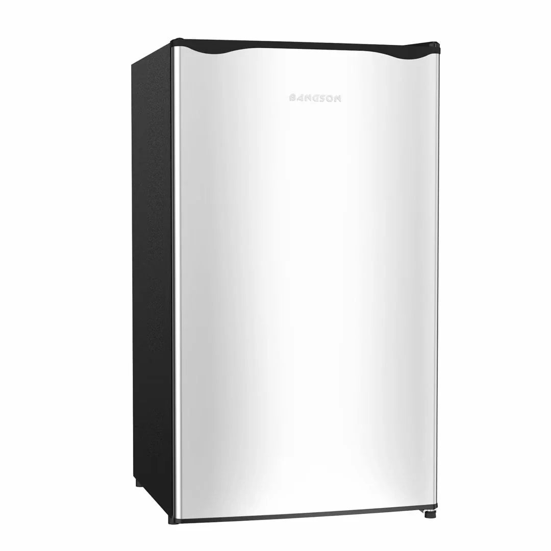 Compact Fridge with Freezer, 3.2 cu.ft., 5 Adjustable Temperatures, Reversible Door, Silver B53147