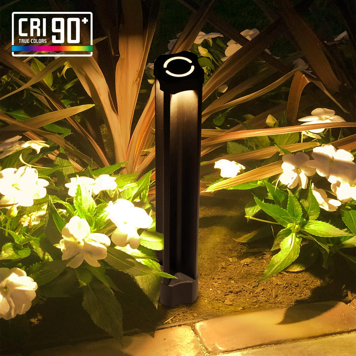 Black Die-Casted Aluminum Bollard Path Light, Pack of 6 O525