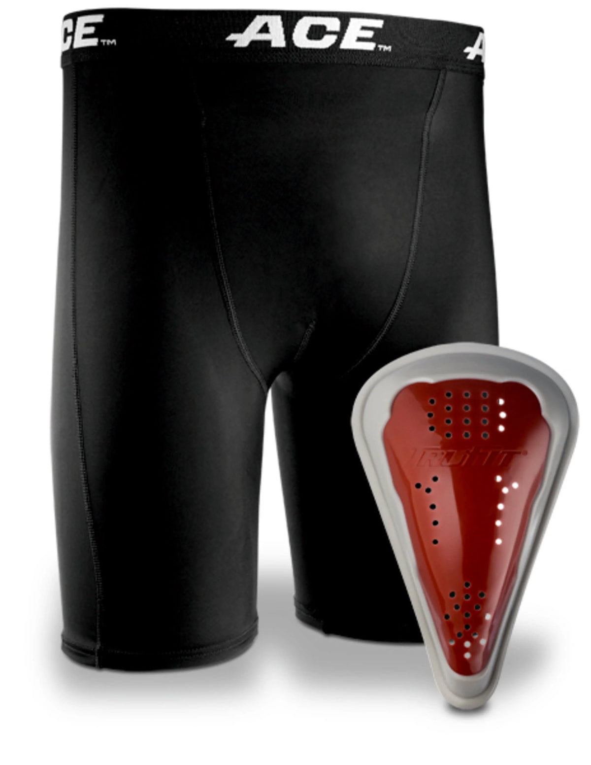 Black Compression Short and Cup U29551