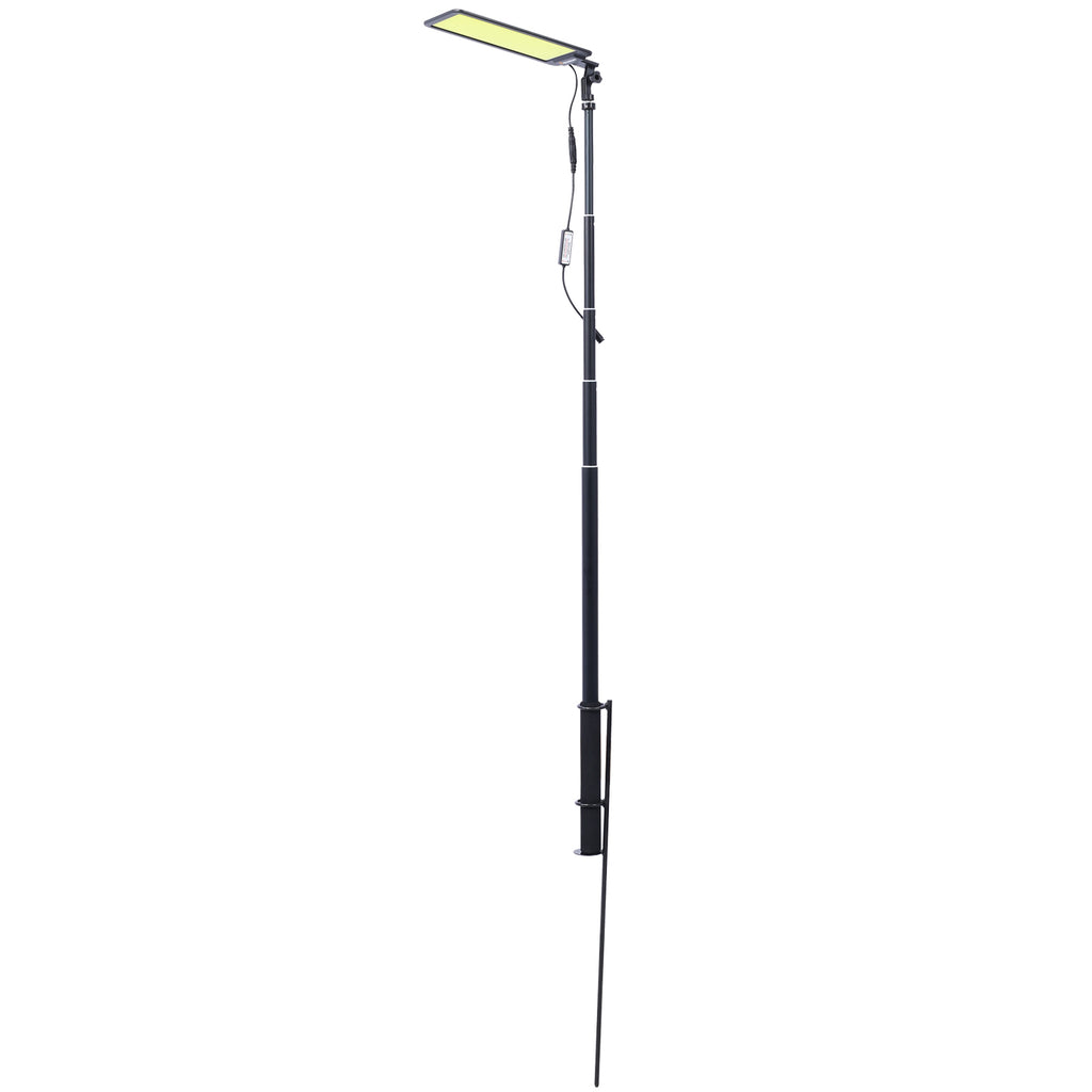 LED Camping Light, 12V 10000 Lumen Portable Outdoor Light with Telescoping Pole Magnetic Base L901