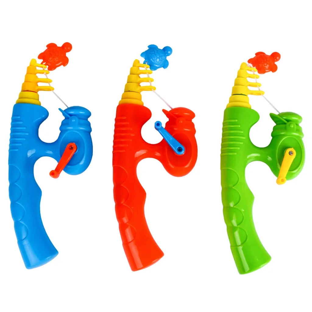 6 Pcs Stretchable Fishing Pole Toy Bath Toy Flexible Magnetic Kids Fishing Rod Z671978