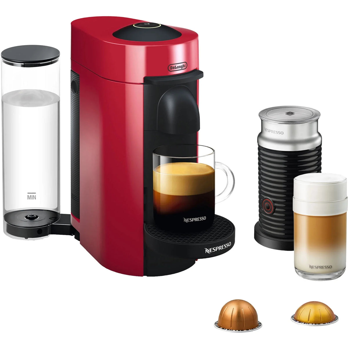 Red Coffee and Espresso Machine C266604