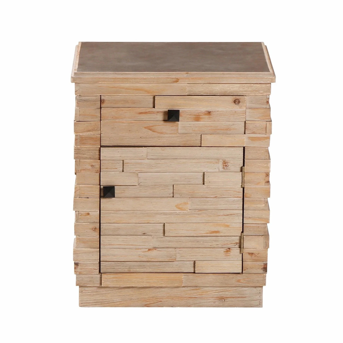 Retro Fashion Splicing Design Side Cabinet Coffee Table U5467