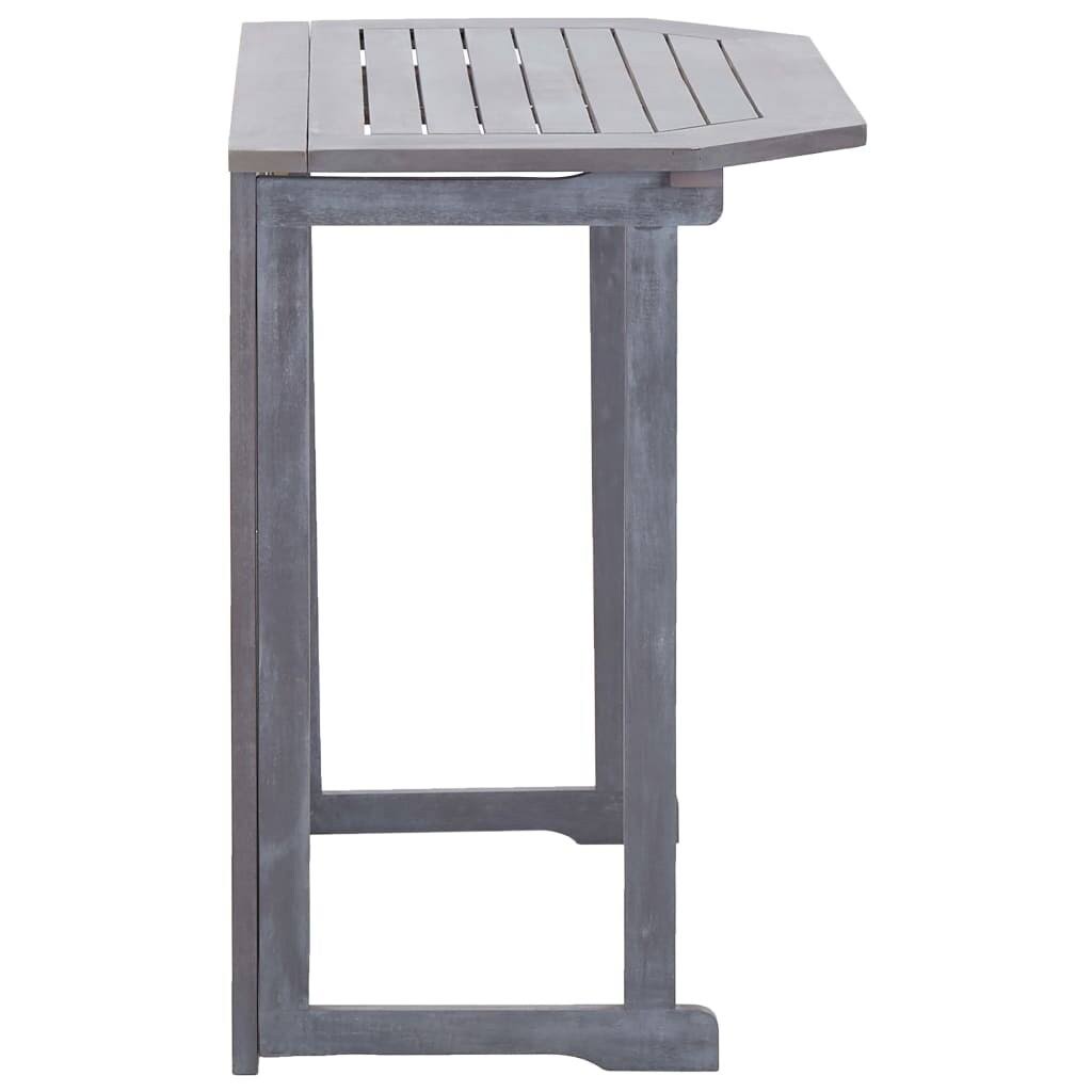 Folding Balcony Table Solid Acacia Wood E99315