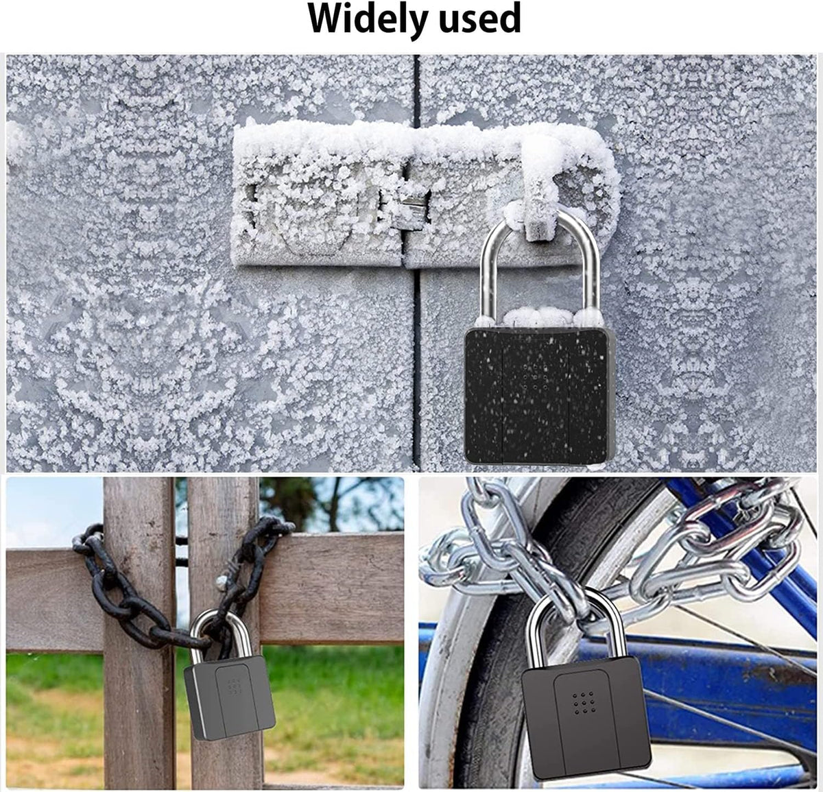 Fingerprint App Padlock Pack of 2 S76891