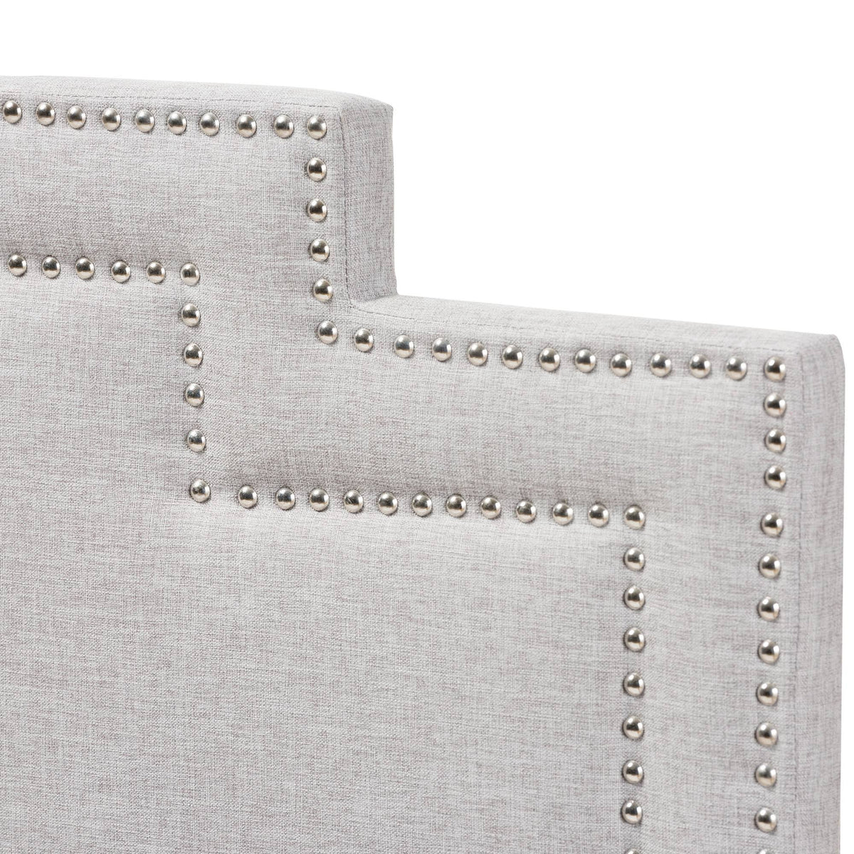 Greyish Beige Fabric Full Size Headboard R916171