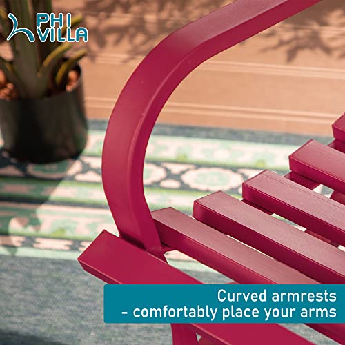 50-Inch Black Cast Iron Steel Garden Bench T29638